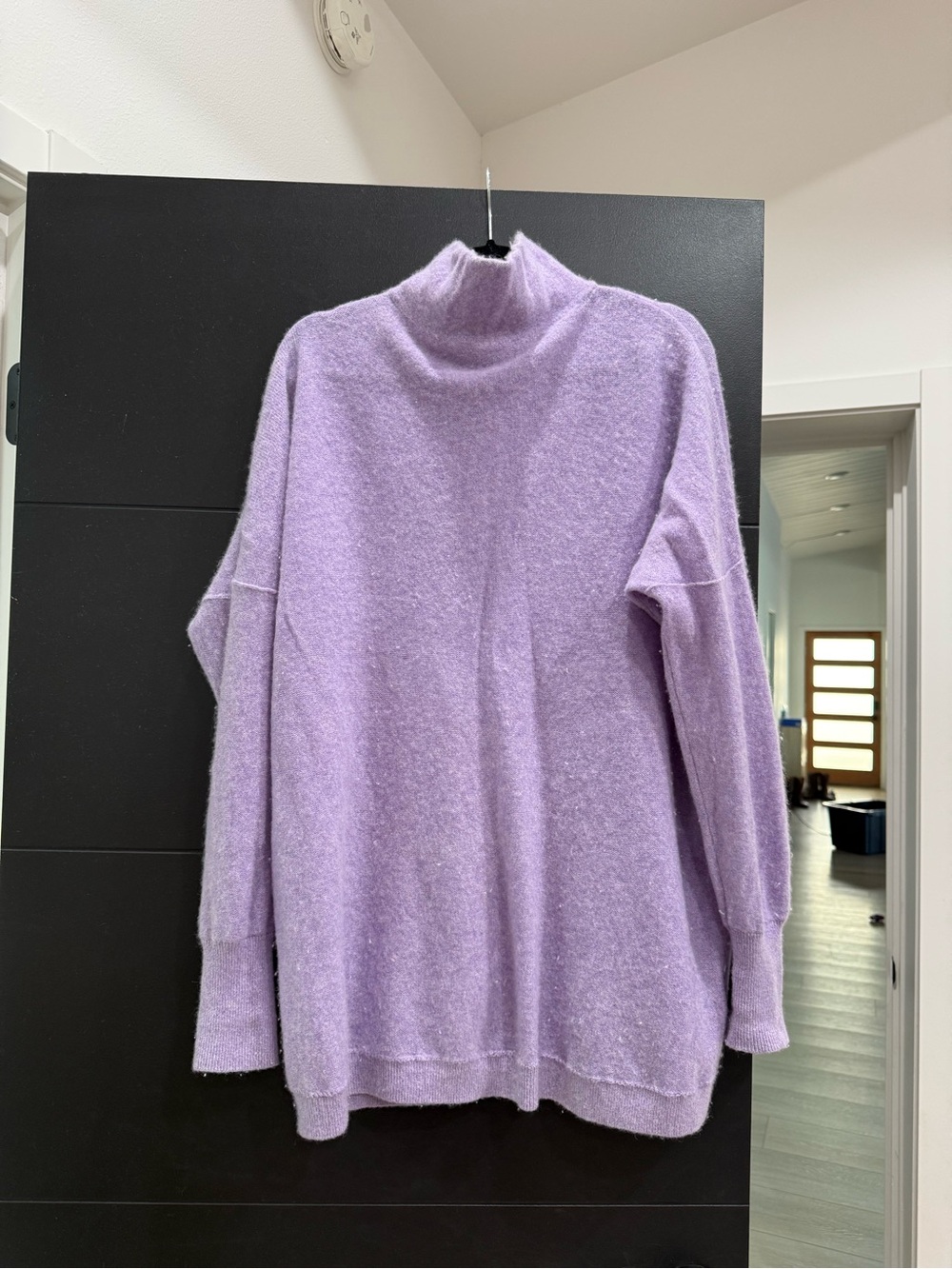 Free People Lavender Turtleneck Pullover Sweater